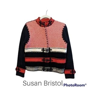 Susan Bristol Striped Cardigan